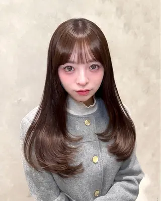 セミロング 𝑀𝐼𝐾𝑈🤍 SALOWIN銀座のヘアスタイル