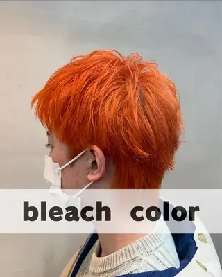 メンズ ブリーチ/デザインカ ラー/村松愛翔のヘアスタイル