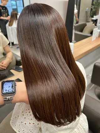 ロング 韓国レイヤー🖤🤍 /うえのゆずのヘアスタイル