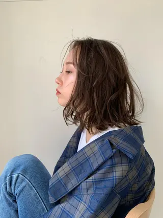 ミディアム エクリ麻布十番店所属・髪質改善/ 縮毛矯正/相原聡のヘアスタイル