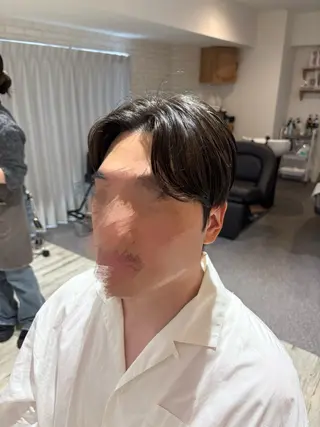 ショート パーマ メンズ 透明感/韓国風 HIRARIのヘアスタイル