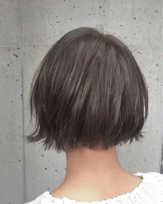 ショート カラー パーマ ヘアアレンジ キッズ ネイル マツエク・マツパ 韓国風×透明感カラー 髪質改善オタベシンヤのヘアスタイル