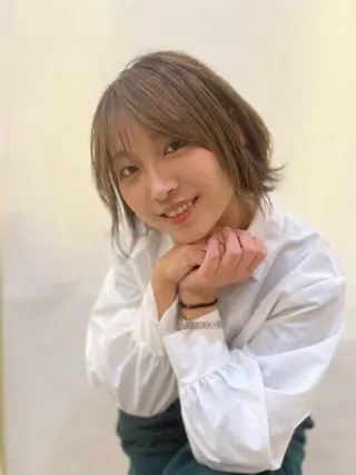 ショート カラー パーマ トータルビューティー K:R鶴川のヘアスタイル