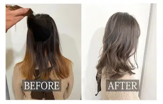 セミロング 西尾 隆介のヘアスタイル