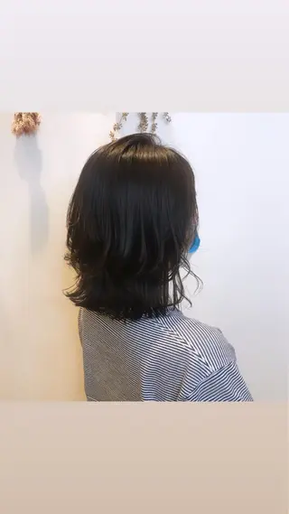 ミディアム 💎【髪質改善カラー 艶髪×縮毛矯正】💎のヘアスタイル