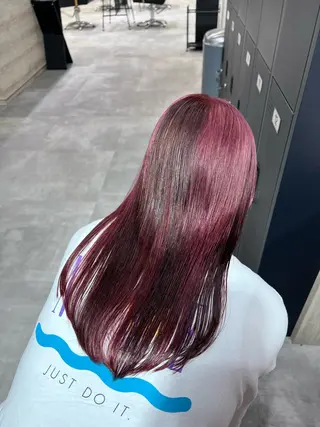 ロング 🩶💜寒色カラー/ ゆずほのヘアスタイル