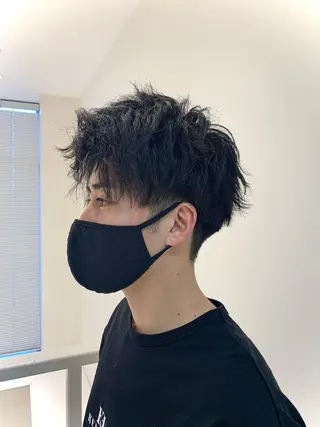 メンズ 毛流れが作れる 縮毛矯正/渡部純生のヘアスタイル