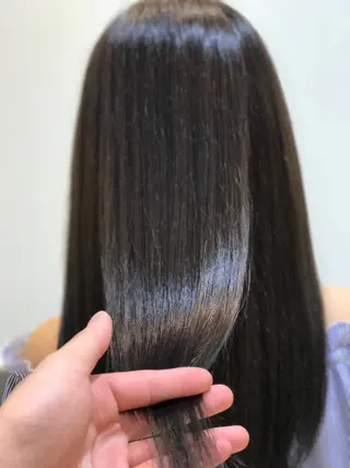 セミロング カラー 髪質改善/茅ヶ崎 マツモト リョウのヘアスタイル