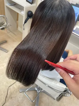 ロング カラー ケアブリーチ /髪質 改善/古橋圭史郎のヘアスタイル