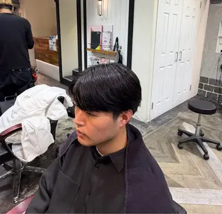 メンズ 縮毛矯正モデル/上村 コウスケのヘアスタイル