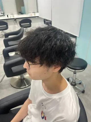 パーマ メンズ みう/仙台/暖色/ 艶髪/顔周りカット/のヘアスタイル