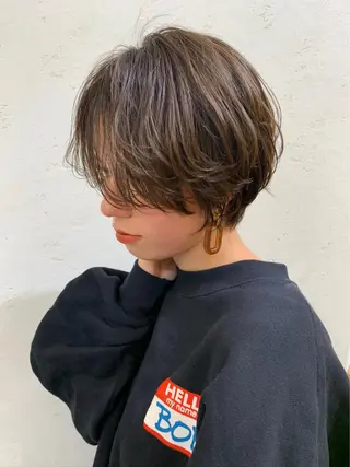 ショート カラー ヘアアレンジ ❣️韓国レイヤー ❣️渡部晃輝のヘアスタイル