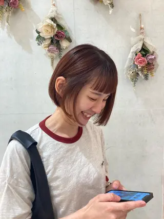 ショート 透明感ワンカラー 🎀髪質改善/AOのヘアスタイル