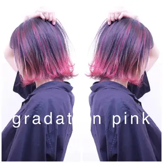 ショート カラー ♡透け感カラー 大賀哲平♡のヘアスタイル