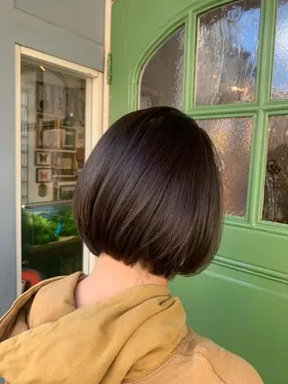 ショート カラー 清水千優/パーマ/透 明感カラー/メンズのヘアスタイル