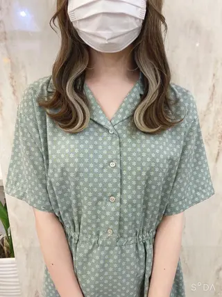 セミロング カラー SYUYA/パーマ/ マッシュスタイル特化のヘアスタイル