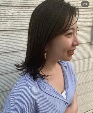 ミディアム カラー hair design apica所属・apica/ 菊地さら紗のヘアスタイル