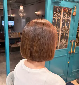 ミディアム 🌱なゆみ🌱透明感 /ナチュラル/高宮のヘアスタイル