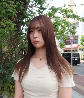 ロング カラー Rei/ 縮毛矯正/ ハイライトカラー募集のヘアスタイル