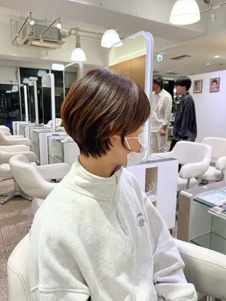 ショート 天神 大名 ショート ボブ 宇土あやかのヘアスタイル