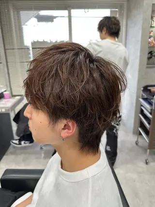ショート パーマ メンズ ユウ🪄 パーマ指名No1のヘアスタイル