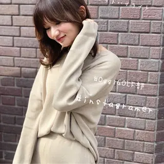 ミディアム カラー ヘアアレンジ ✖️リーアキト LEEAKITO✖️のヘアスタイル