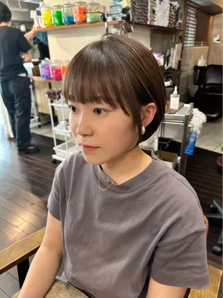 ショート 土田かほ/本日🈳 透明感カラー🍃のヘアスタイル