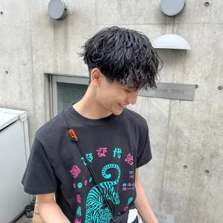 ショート パーマ ヘアアレンジ メンズ メンズパーマの達人 🌟川内絵人のヘアスタイル