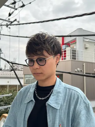 メンズ 🫧モテパーマ/ツヤ 縮毛/AI🫧のヘアスタイル