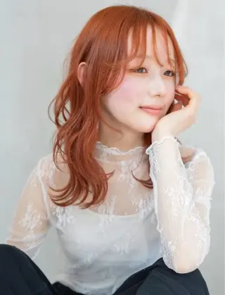 カラー モデル様募集中🐰 西尾美優のヘアスタイル