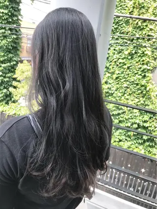 ロング カラー パーマ BEBE所属・ご新規様限定 透明感カラーKANAのヘアスタイル