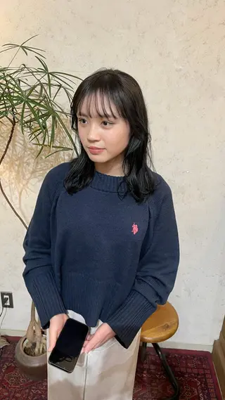 ミディアム ユキナ／和歌山美容室 /lanugoのヘアスタイル