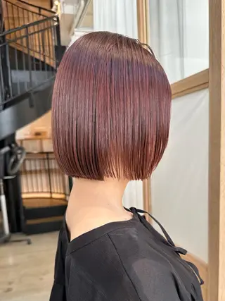 パーマ sea by luvismけやき通り2号店所属・ボブ/ショート/ 縮毛矯正/岸本恭明のヘアスタイル