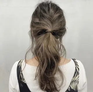 ロング カラー パーマ ヘアアレンジ メンズ キッズ ネイル マツエク・マツパ #tag 稗田綾加のヘアスタイル