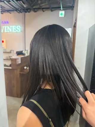 ロング 篠田 舞のヘアスタイル