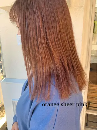 セミロング カラー Zina 藤崎店所属・zina藤崎📛 井上美乃里のヘアスタイル