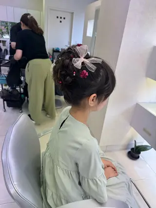 キッズ タカハシ リナのヘアスタイル