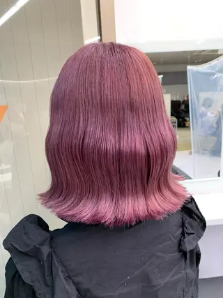 セミロング カラー ヘアアレンジ neon hair所属・🩵 JURI🩵のヘアスタイル