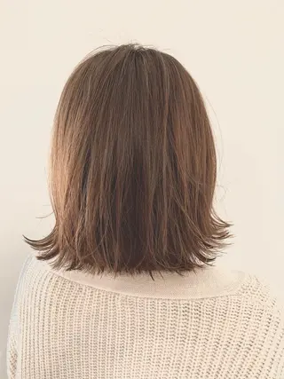 ミディアム カラー パーマ ヘアアレンジ 加藤 綾華のヘアスタイル