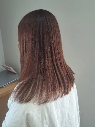 セミロング カラー 徳永 小想のヘアスタイル