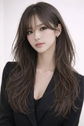 ロング カラー ☁️トレンド✖️ 透明感☁️りくのヘアスタイル