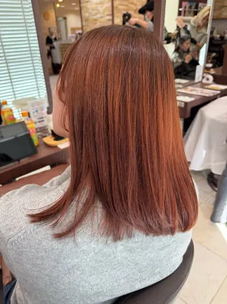 ミディアム カラー akane 🌼韓国スタイル🌼のヘアスタイル