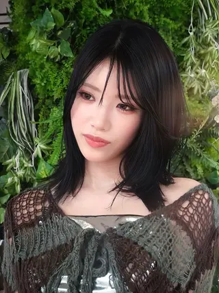 ミディアム カラー Pocket仙台 💚モエリのヘアスタイル