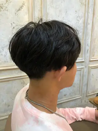 ショート カラー メンズ Carina所属・セン北徒歩５分 キシタクのヘアスタイル