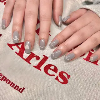 セミロング ネイル マツエク・マツパ REVIA_nail maiのネイルデザイン