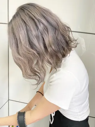 ミディアム カラー 🧡色落ちまで2度綺 麗なカラー🧡ヨシキのヘアスタイル