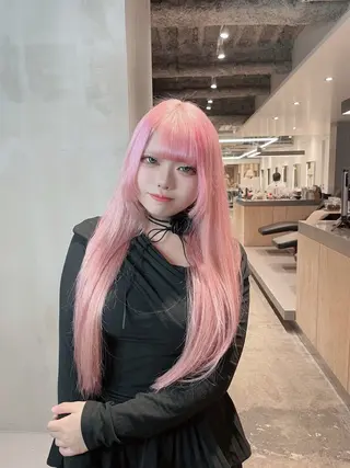 ロング カラー ハイトーン/ブリーチ /ウルフ/しゅーたのヘアスタイル