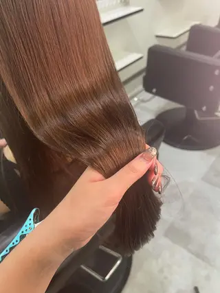 ロング &chaLme   心斎橋所属・emi/髪質改善/ 韓国風/艶カラーのヘアスタイル