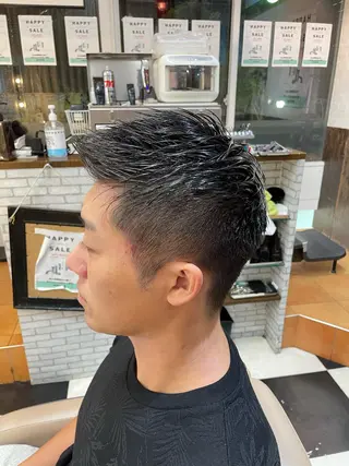 ショート ヘアアレンジ メンズ 髪や目黒店所属・Kamiya's TOKYO 安孫子のヘアスタイル