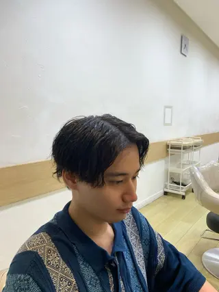 パーマ メンズ 平川 忠明のヘアスタイル